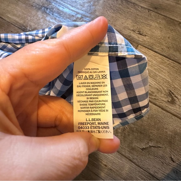 LL Bean Traditional Fit Wrinkle Free Button Down sz XL - Picture 7 of 7